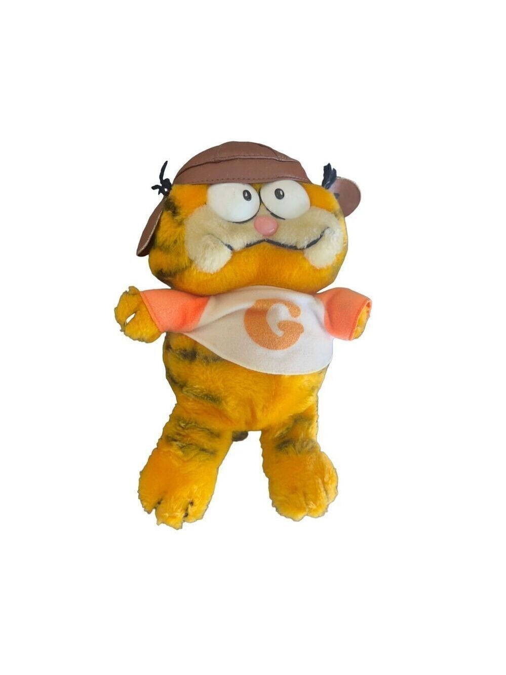 Vintage 80’s Garfield Football Player Plush  9"